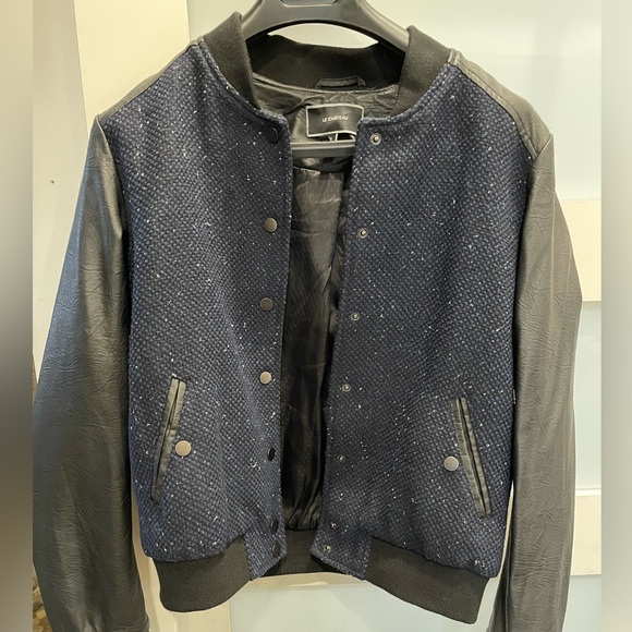 Le Chateau // Wool & Leather Bomber Jacket - Picture 3 of 6